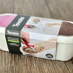 Tovolo Ice Cream Storage Tub – Large 2.5 Quart (White, Brand New, Sealed)