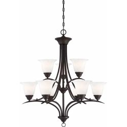 Volume Lighting V5249-79 Trinidad 9-light Antique Bronze Chandelier