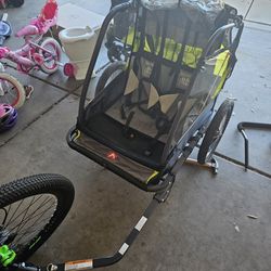 Allen bike trailer and double stroller