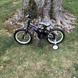 16” Kids Bike (training Wheels Included)