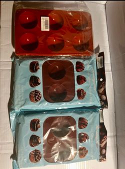 Large Sphere Chocolate Silicone Molds 9 Pack