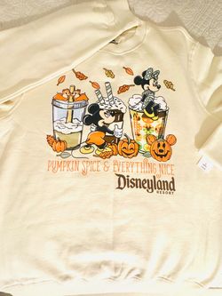 Disneyland Resort Pumpkin Spice Sweatshirt Small