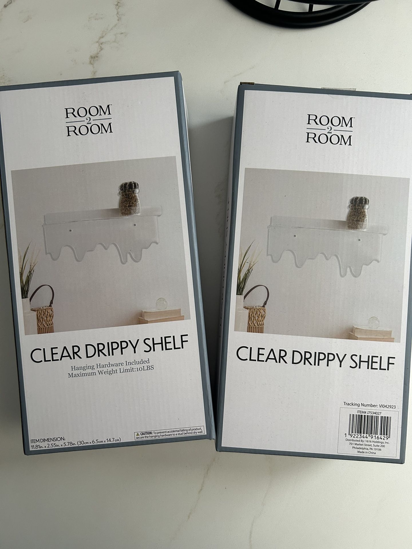 5 below clear drippy shelves
