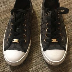 Womens Shoes Coach Sneakers Leather Canvas 