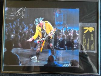 Scorpions Las Vegas Final Show 2023 Framed Concert Photo Autographed SD Howell