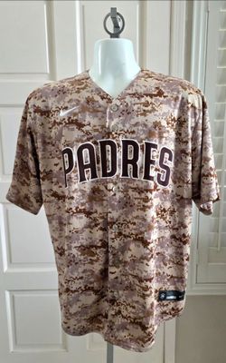 San Diego Padres Nike Camo Military Jersey Men's sz XL Brown Digital Camouflage