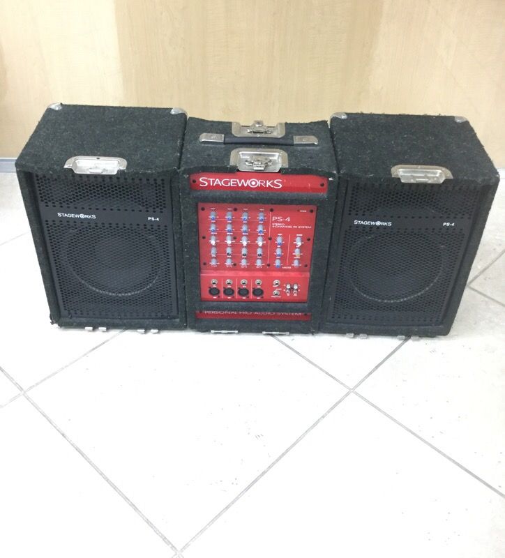 STAGEWORKS PS4 150WATT STEREO PA SYSTEM AMP
