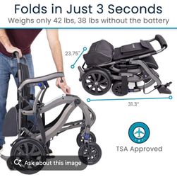 Power Wheelchair BRAND NEW & ULTRA-LIGHTWEIGHT Air Frame