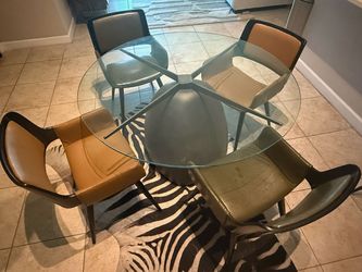 4 x Leather Dining Chairs