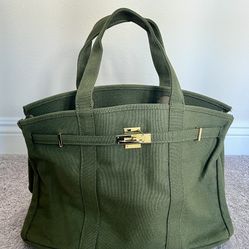 Olive Canvas Tote