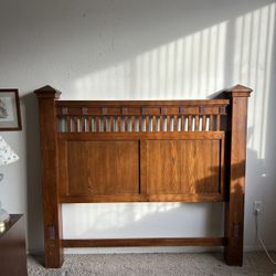 Walnut Headboard for Queen Sized Bed
