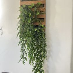 Hanging Planter With Fake Plant 