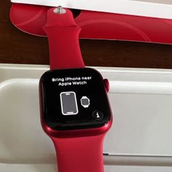 Apple Watch Series 8 (GPS, 41mm) - Red Aluminum Case - Red Sport Band