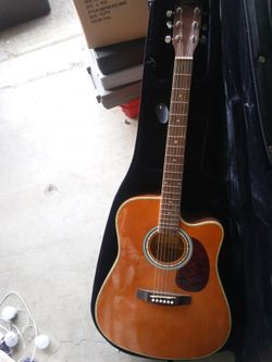 Guitar with case
