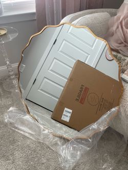 Scalloped Wall Mirror - 30 Inches