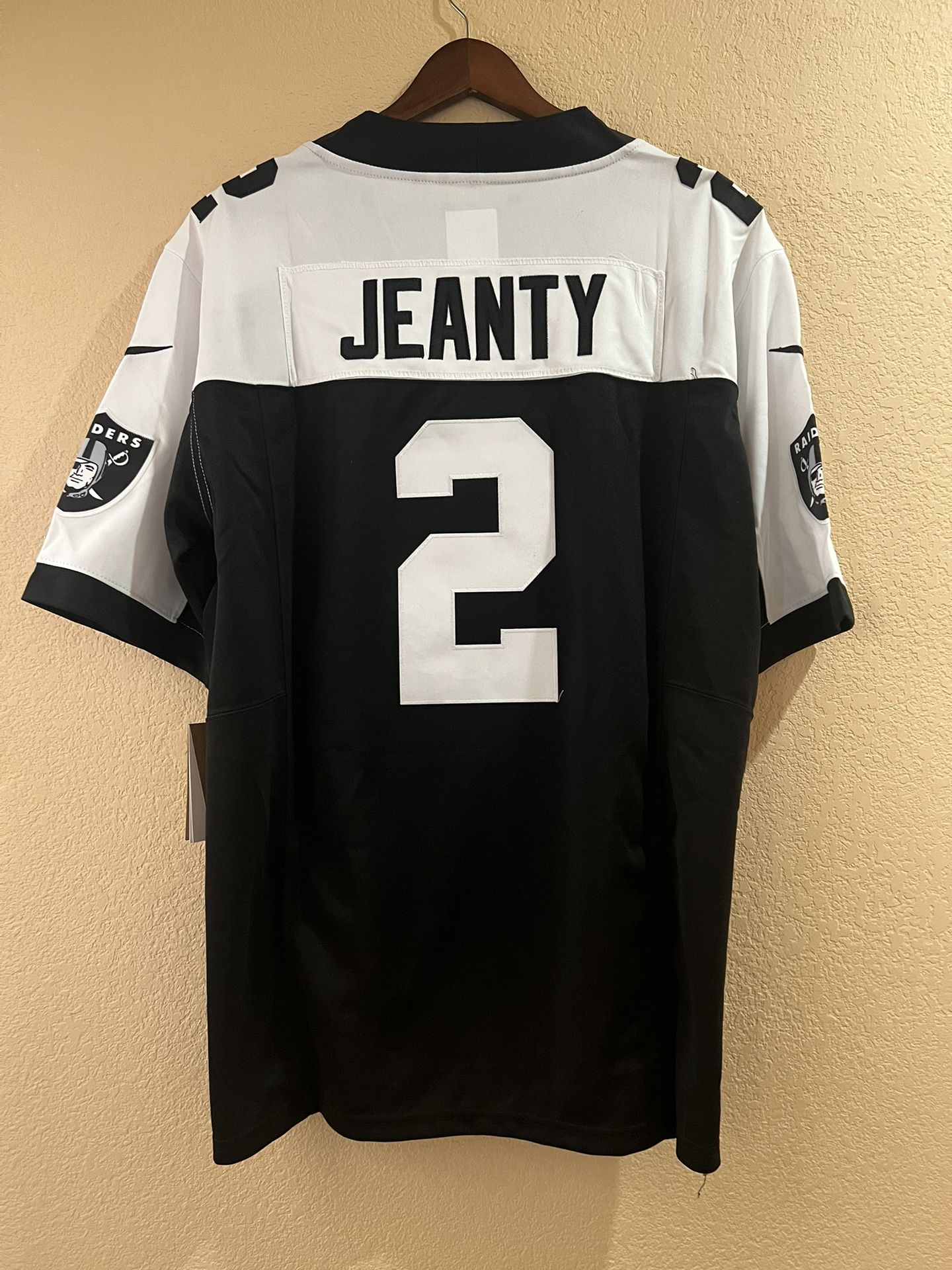 Ashton Jeanty #2 Raiders Black Jersey Vapor Limited Edition Size Medium