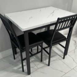 Table and chairs