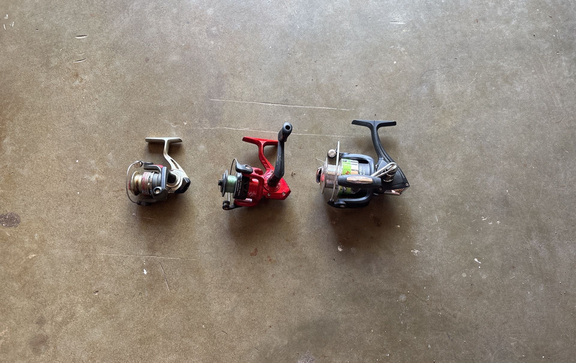 3 Spinning Reels, All In Good Condition!!