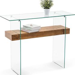 Ivinta Glass Console Table