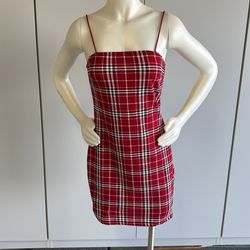 Platt Red Mini Dress