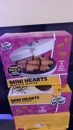 Waffle Wow Mini Hearts Waffle Maker