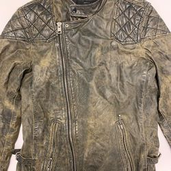 Men's ALLSAINTS Convoy Leather Jacket Small