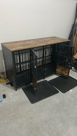Dog crate furniture