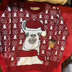 Llama Christmas sweater