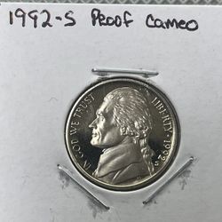 1992s Nickel Proof Cameo