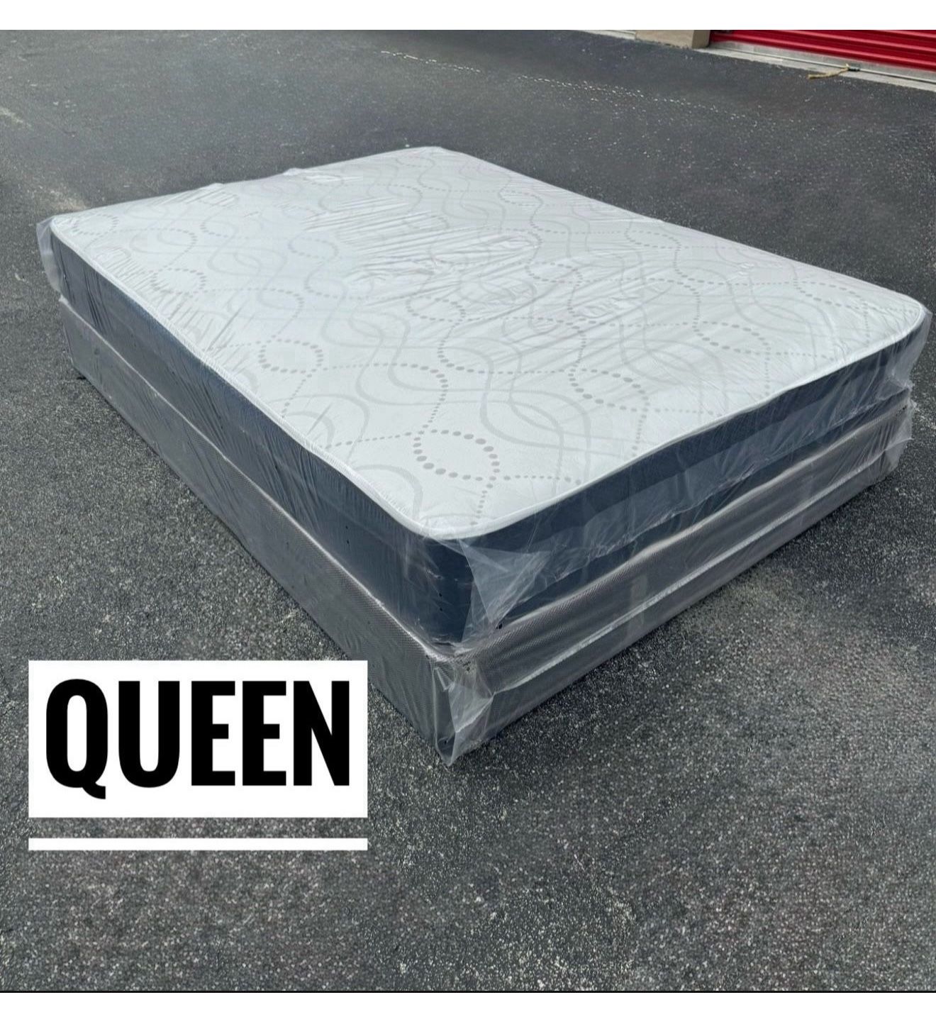 NEW Mattress Queen Size Regular With Box Spring // Offer 🚚
