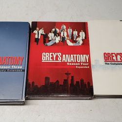 Season 2, 3, & 4 Grey's Anatomy DVD Sets Smoke Free Home