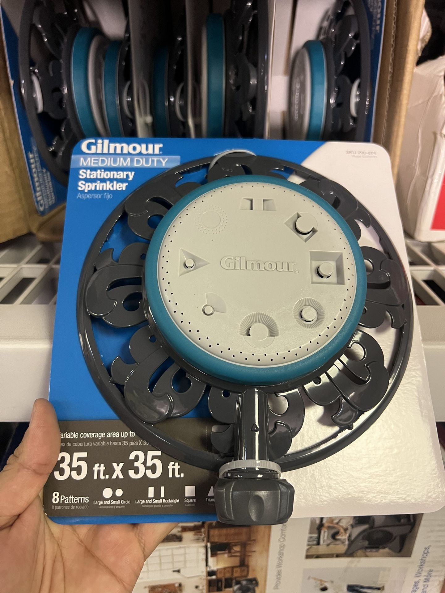 Gilmour 1,225 sq. ft. 8-Pattern Stationary Sprinkler
