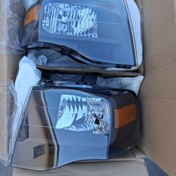 07-14 Ford Expedition Headlights Faros Calaveras Micas Luces