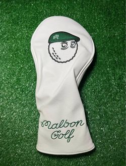 Malbon Golf Driver Head Cover - White