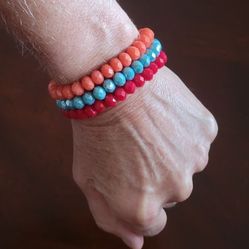 Colorful Stretch Beaded Bracelets 
