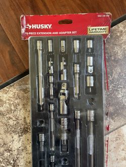 Husky 19 -piece Extension And Adapter Set 1/4,3/8, 1/2