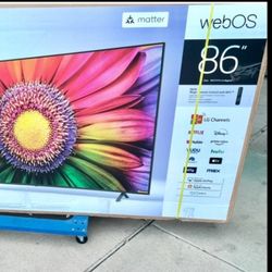 86 TV LG 4K smart HGTV $55 down on financing free delivery 6 month replacement warranty