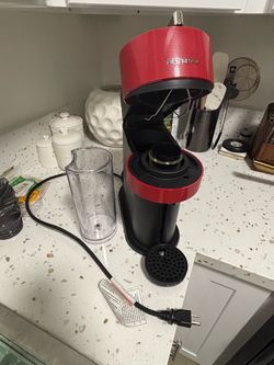 Nespresso VertuoPlus Coffee/Espresso Machine – Red/Black – $90 OBO
