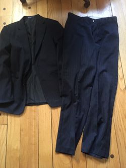 Boys blue stripe suit