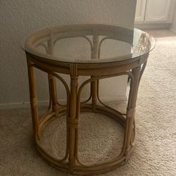 Rattan Side Table 