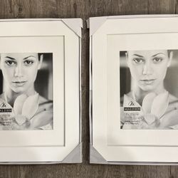 Malden 8x10 With Mat White Picture Frame