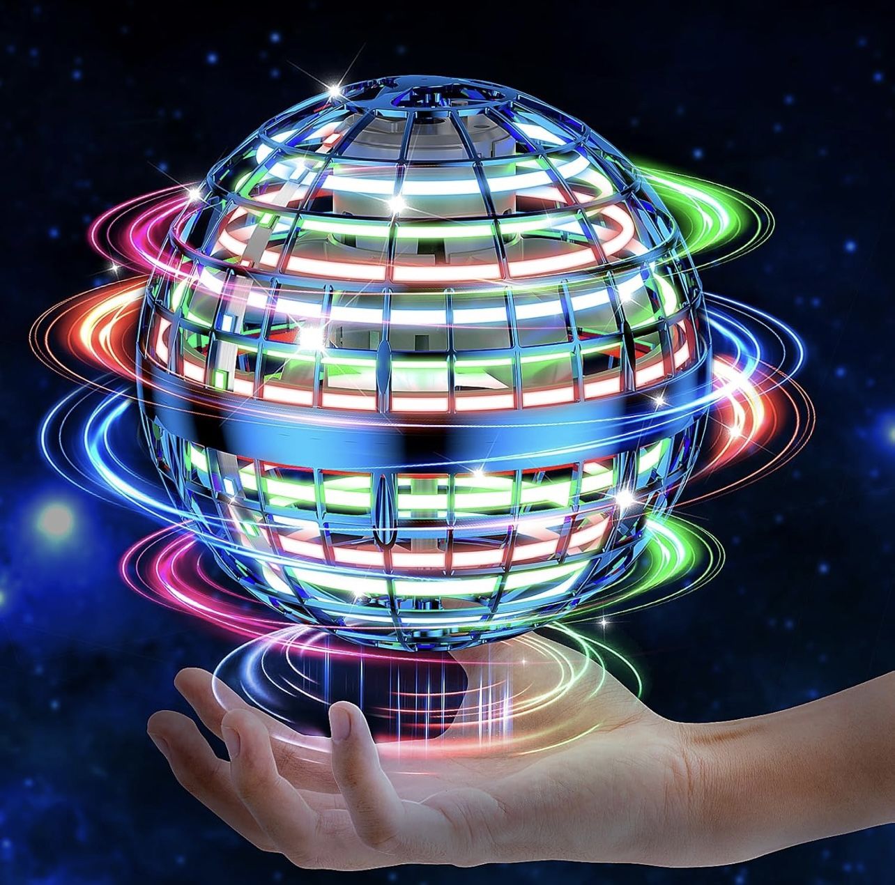 AI Flying Orb Ball Toy, Cosmic Globe Boomerang Hover Ball Galactic Fidget Spinner, Cool Stuff Toys for 6 7 8 9 10 11 12+ Year Old Boys Girls Teen