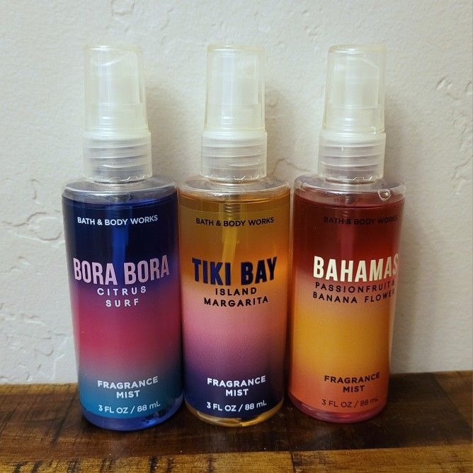 3 Bath & Body Works Fine Fragrance Mists