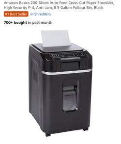 200 sheet paper shredder
