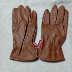 Unused Vintage 1990s Brown Sz S/M Marlboro Genuine Leather Driving Gloves