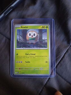 Rowlet original pokemon card