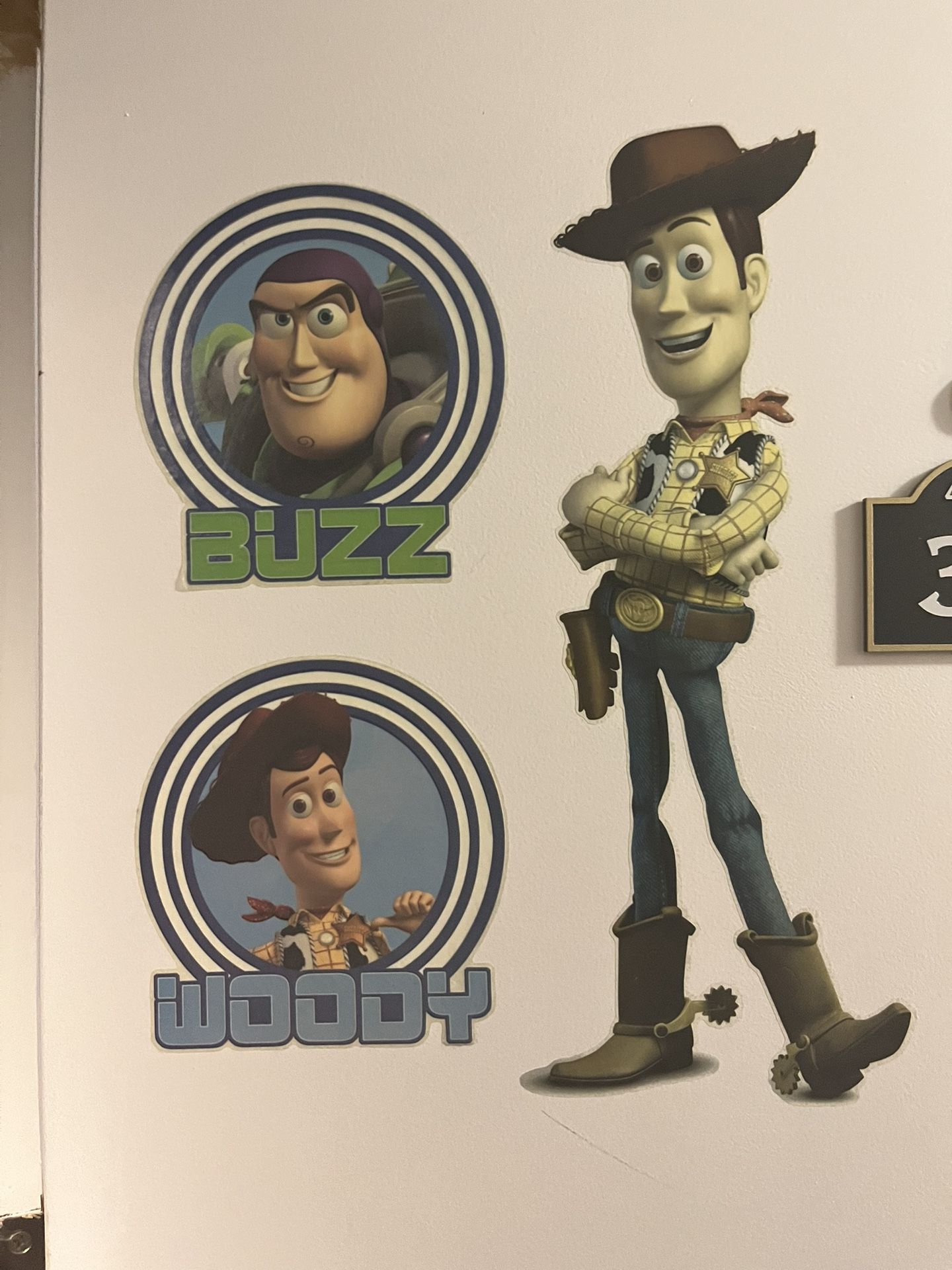 3 Toy Story Removable Decals