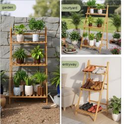 3, Foldable Plant Stand Indoor, Plant Display Rack for Pots, Home Decor Living