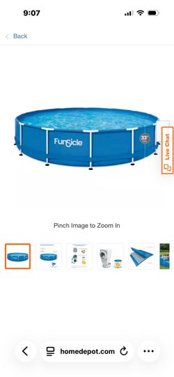 14ftx33in Pool and accessories