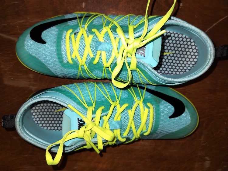 Nike Training Free 1.O Cross Bionic Neon Green Blue And Black Athletic Shoes Size 7